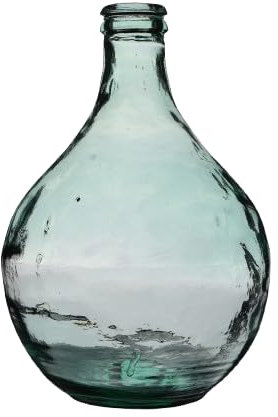 Natural Living Vase Dame Jeanne 14L en Verre Recycle DIAM 28CM X H44CM