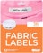 36 Personalized Iron-On Fabric Labels - Custom Name Tags for Clothing, School Uniforms, Elderly Garments - Durable, Washable, Eco-Friendly - 2.4x0.4 Inches