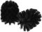 WOFASHPURET 2Piezas Cabezal De Repuesto para Escobilla De Inodoro con Duros para Limpieza Baños Compatible con Mayoría De Escobillas De WC Color Negro