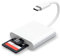 USB C SD Card Reader for iPhone 15 16/iPad/MacBook/Mac,USB-C Type C SD Reader Supports SD and MicroSD Memory Card Adapter, Trail Camera Viewer Plug and Play