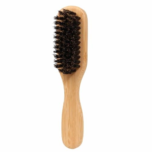 Barda de Bartpinsel – Bartglättungswerkzeug, Schnurrbartkamm | Gesichtspflege-Set, deaktiviert, weicher Pinsel für Männer, Bartpflege und -pflege
