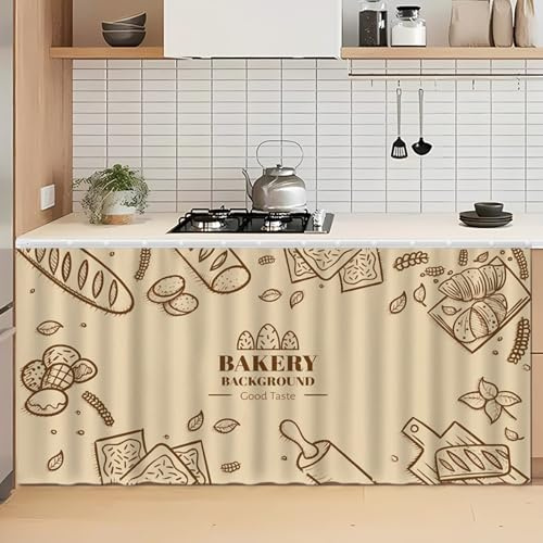 Chaoyilian Staubdichter Vorhang FüR Regale,Schrankvorhang,Schrank Vorhang Zum Schieben,Scheibengardinen FüR Regale,Mit Gleitschienen,Waschbar,FüR Badezimmerschrank,Kleiderschrank