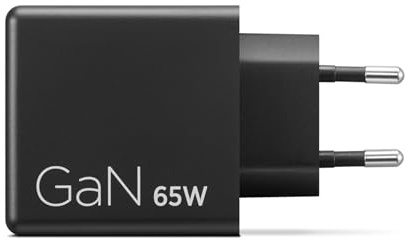 Lenovo Dual USB-C 65W GaN Charger, alimentatore compatto da muro con doppia Type-C, cavo USB-C 1,5m incluso - ideale per laptop, PC, cellulare e tablet: un solo caricabatterie per più dispositivi