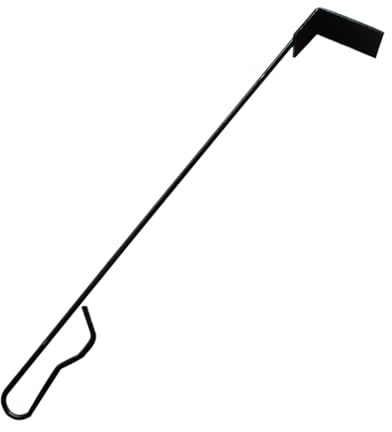 Charcoal Rake - Fireplace Cleaning Tool, Long Handle Oblong Charcoal Rake | Versatile Outdoor Accessories for Fire Pits, Pizza Ovens, Wood Stoves, Smokehouses, Barbecues