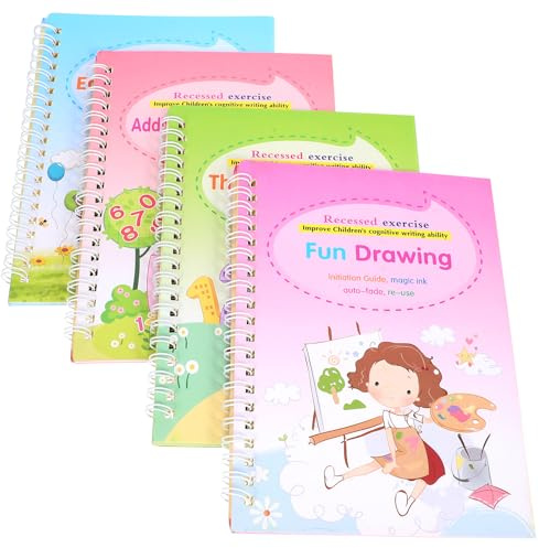 Healifty Kalligrafie Übungsbuch für Gerilltes Englisch Schreibheft mit Glatten Kanten Langlebiges Lernheft für Vorschule und Grundschule