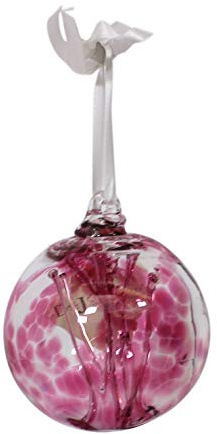 D & J Glassware Unique Handmade Thank You Decorative Glass Ball Bauble
