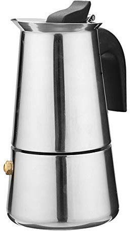 TuToy 100Ml Percolator Stove Top Espresso Moka Coffee Maker Pot Stainless Steel