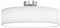 Briloner Leuchten Deckenleuchte, Stoffleuchte, Deckenlampe 2 x E27 max. 40 Watt, Stoffschirm Farbe: Weiß-Satin, Ø 38cm, Stoff, 38 x 38 x 16cm