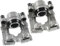 Frankberg 2x Bremssattel Bremszange Hinten Links Rechts AluM.i.n.ium Lochabstand Halterung 136mm Kompatibel mit Q7 4LB C.a.y.e.n.n.e 9PA T.o.u.a.r.e.g 7L6 7L7 7LA Replace# 95535242242