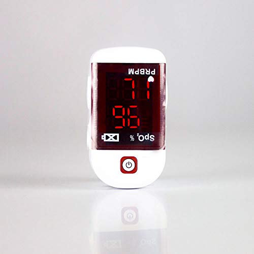 Pulsioxímetro digital de dedo para adulto, Oxímetro pulso, Portátil, Tipo pinza, Porcentaje saturación oxígeno en sangre (spo2), Pr y la barra
