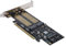 cablecc SA-028 PCI Express PCI-E 3.0 & Dual SATA to NGFF NVME MSATA M-Key B/M-Key SSD Card Adapter 3-in-1