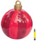 Settoo Bolas De Navidad 60cm, Adornos De Árboles de Navidad Inflables de Bolas de Personalizadas de Navidad Gigantes, para decoración de jardín Adornos Bolas inflables
