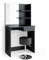 Vicco Schminktisch Dekos, Kosmetiktisch mit Spiegel, Schwarz, 75 cm mit Hocker