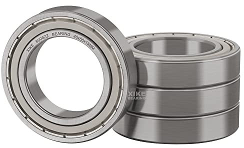 XiKe 4 Stück 6008ZZ Kugellager 40x68x15mm Chromstahl und Vorgeschmiert, 6008-2Z Rillenkugellager mit Metall-Doppeldichtungen.