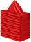 FANSU Servietten 4/6/8/12er Pack, Hochwertige Stoffserviette Waschbare Weiche Stoffservietten für Weihnachten, Hochzeit, Geburtstag, Feiern (Rot,50x 50cm/12er Pack)