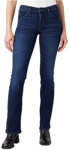 Wrangler Damen Bootcut Jeans, Nightshade, 36W / 32L