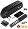 X-go Ebike Battery - 36V 15AH Hailong Lithium Electric Mountain Bike Battery Pack with 2A Charger, USB Port, 4 Pin Plate for 250W 350W 500W 750W Motor