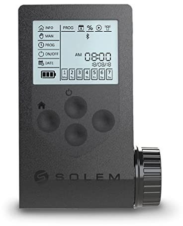 GNCGarden Programador a Pilas DC IP68 Bluetooth WOOBEE SOLEM - Programador Woo-Bee 2 – Programador de riego Bluetooth - Woobee Programador de Riego de 2 Estación – Resistente al Agua