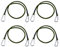 HOUSON 4 Stück 60cm Spanngummi mit Karabiner, Robuste Bungee-Kordel mit Karabinerhaken Gummiseil Planenseil