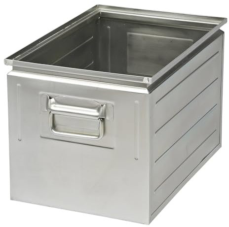 kaiserkraft | Stapelkasten aus Stahlblech | Volumen ca 35 l | verzinkt