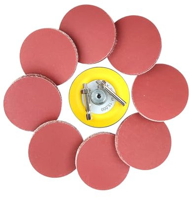 Wanmutrun 100 pezzi di Dischi Abrasivi Velcrati 75mm Grana320 Carta Abrasiva Hook and Loop è Adatto per Piccole Lucidatrici.