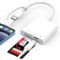 SD Kartenleser für Phone, USB C SD Kartenleser mit Dualer Steckplatz Micro Card Reader Fotografie Speicherkartenadapter