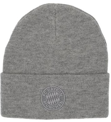 FC Bayern München I Strickmütze I Beanie I Unisex I Erwachsene I Grau