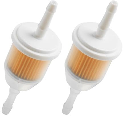 Fuel Filter, Inline Fuel Filter by Aurdox, Universal for 6mm & 8mm Fuel Lines, AM116304 Filter 25 050 22-S for John Deere Kohler, for Cars, Quad Bike, Motorcycle, Lawnmowers, Generators, Forklifts