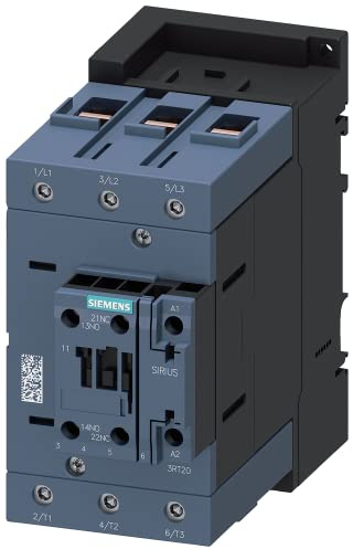 Siemens 3RT2046-1AP00 Contactor, AC3: 45Kw/400V, 1No+1Nc, 230Vac 50Hz, 3-Pole, 3No, Size: S3, Screw Terminals, White