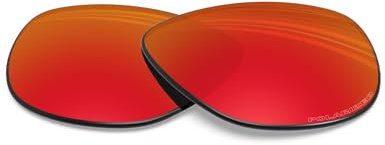 BlazerBuck Anti-salz Polarisierte Ersatzgläser für Oakley Frogskins OO9013 - Feuerrot