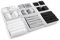 Eco Home Store Organizador Cajones Grandes Conjunto de 12 Divisores de Cajones Blancos para Almacenaje Ropa de Casa Organizador Camisetas Organizador Ropa Interior Organizador de Armarios