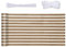 Sekey Brise-Vue pour Balcon Couverture de confidentialité Écran Jardin HDPE, Légèrement Transparent, Vent Protection UV, avec Attaches de câble et Cordons, 0.75×6m Rayures Marron-Jaune