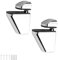 WJUAN 2 Pcs Adjustable Shelf Brackets, Suitable for Square Glass Clamps for Home, Hotel, Office and Hairdressing Workbench Mirrors (Installation Adjustment Distance is 3-20 mm)
