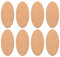 EXCEART 60 Stücke Ovale Form Holzscheiben Holz Log Holzdeko Holz Ausschnitte Holzstücke Hochzeit Basteln DIY Scrapbooking Holzschmuck