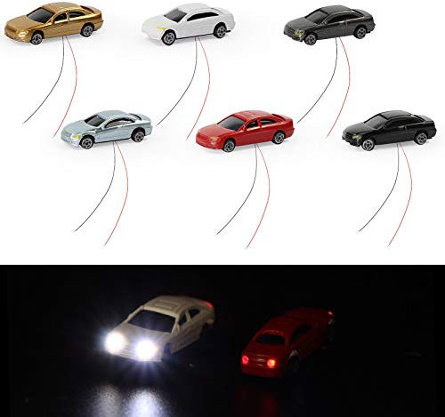 Evemodel 20 pz Z N Scala 1:220 Testa Modello Illuminato Modello di Auto Treni Layout 12V