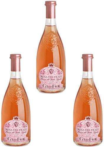 Elegante Confezione Regalo - Vino Rosato - Rosa dei Frati Riviera del Garda classico Doc - Az.Agr. Cà dei Frati 3 bottiglie