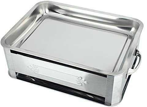 Lihuzmd Pentola Calda in Rame, Acciaio Inossidabile Spesso 304 Risciacquo al Carbone Senza Fumo Vecchio Stile Pentola per Carne Vecchia Caldaia a Fuoco in Rame di Pechino,40x30cm