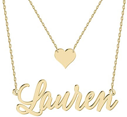 Personalisierte Gold Mehrreihige Namenskette Geschichteten Choker kette mit Namen Buchstabe Initial 18K Gold/Rosegold Vergoldet Silber Schmuck Geburtstagsgeschenk Für Frauen Mädchen Freundin Schwester