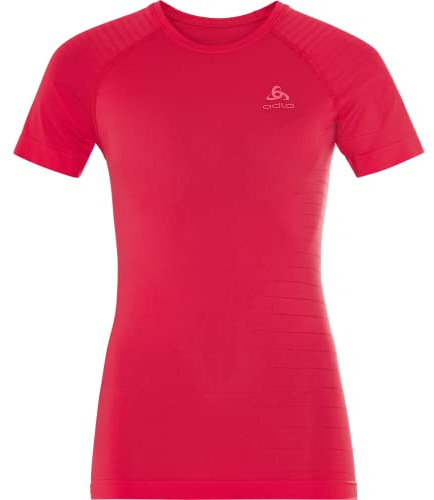 Odlo Damen Performance Light Funktionsunterwäsche Kurzarm Shirt, Paradise pink, M