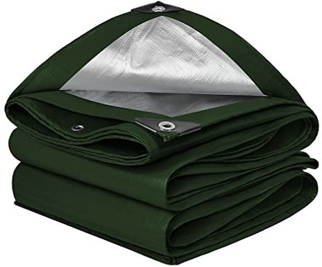 WAPKY Vordächer Und Planen Abdeckplanen Mit Ösen Plane Zeltstoff Für Outdoor-Zelte Mehrzweckplane Tragbare Und Faltbare Plane Für Gartenmöbel Pflanzen Gewächshaus (Color : Green, Size : 2x2.5m)