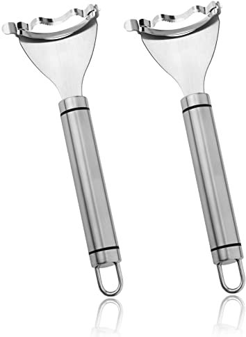 AIEX Corn Peeler, 2 piezas Raspador de Maíz Trilladora de Maiz de Acero Inoxidable con Mango Ergonómico, Pelador de Verduras para Hacer Ensaladas de Cocina