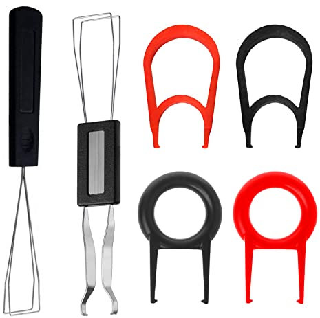 Helweet Extractor de Teclado, Extractor de Teclas, Teclado Extractor Herramienta, Extractor de Teclas para, Extractor de Teclado Universal para Varios Teclados, 6 Piezas