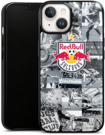 Silikon Hülle kompatibel mit Apple iPhone 14 Case schwarz Handyhülle FC Red Bull Salzburg Red Bull Salzburg