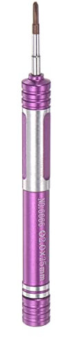 sourcing map Aluminum Precision Screwdriver 2mm Phillips Magnetic Head Manual Pen Shape Screw Driver for Phone Watch Glasses Electronics Repair