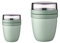 Mepal - Lunchpot Ellipse Duo Pack - Praktischer Müslibecher, Joghurtbecher, To Go Becher - Geeignet für Tiefkühler, Mikrowelle & Spülmachine - 300 & 500 ml - Nordic Sage