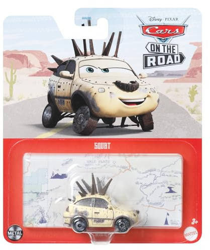 Disney Cars 2023 Mattel 1:55 Scale Diecast Metal Cars On The Road Series Road Rumbler Squat