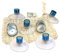 Lot de 5 Porte Savon Aimanté | Couleur Bleu | avec Drapeau France | à Ventouse | sans Perçage | en Acier Inoxydable | se Fixent sur Toutes Les Surfaces | Idéal pour Salle de Bain, Cuisine