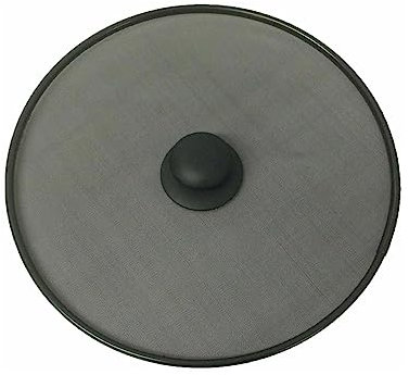 PNJB Kitchen Frying Pan Splatter Screen Cover, Guard Protective Lid with Knob, Handy Housewares, Prevents Oil Splatter, Safe and Durable Construction (25cm)