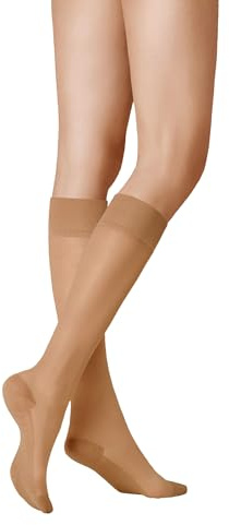 KUNERT Damen Kniestrümpfe Cotton Sole 20 transparent 20 Den