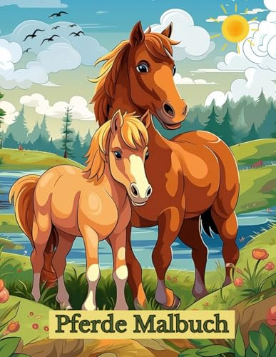 Pferde Malbuch: Eine bunte Welt voller Pferdeabenteuer, für Kinder und Teenager zum Ausmalen und Entspannen. Mit einzigartigen Motiven, die viel Freude und Kreativität mit sich bringen.